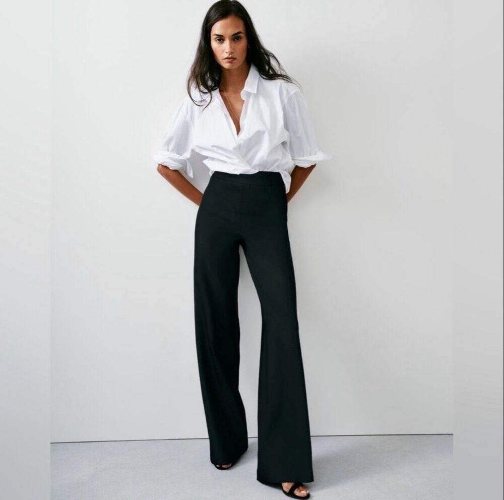Spanx Supersmooth Perfect Fit Ponte Wide Leg Pant XL